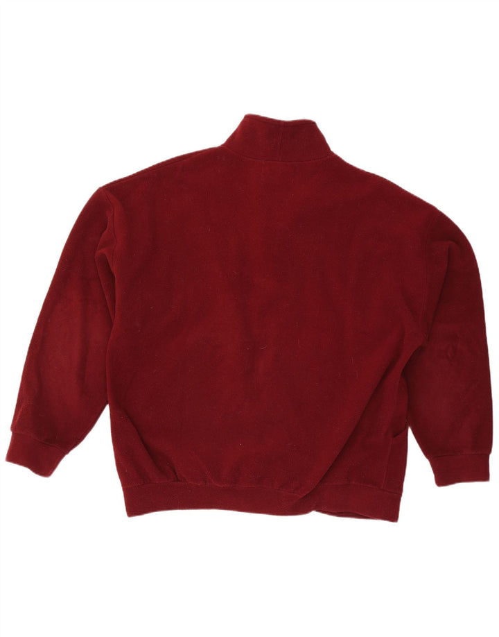 Винтажная мужская флисовая куртка UK 42 XL темно-бордовый полиэстер