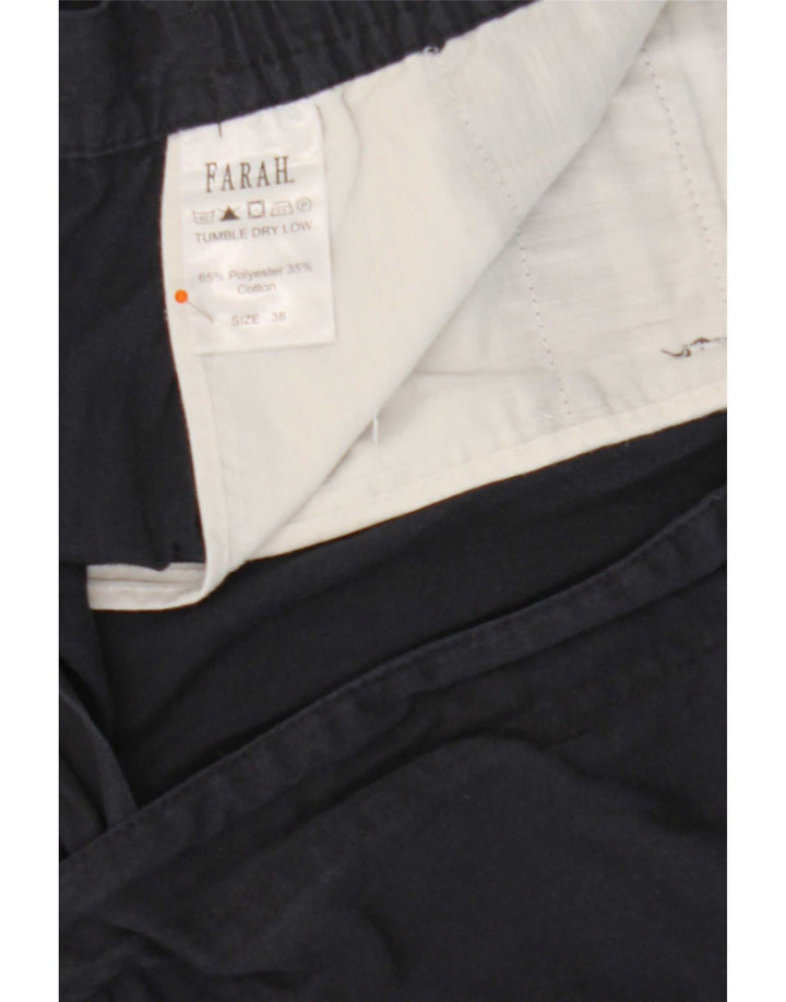 Мужские шорты чинос Farah W38 XL темно-синие из полиэстера