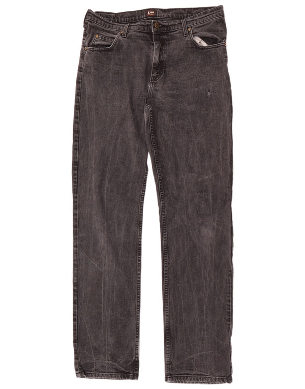 Мужские прямые джинсы Lee Brooklyn W36 L36, черный хлопок