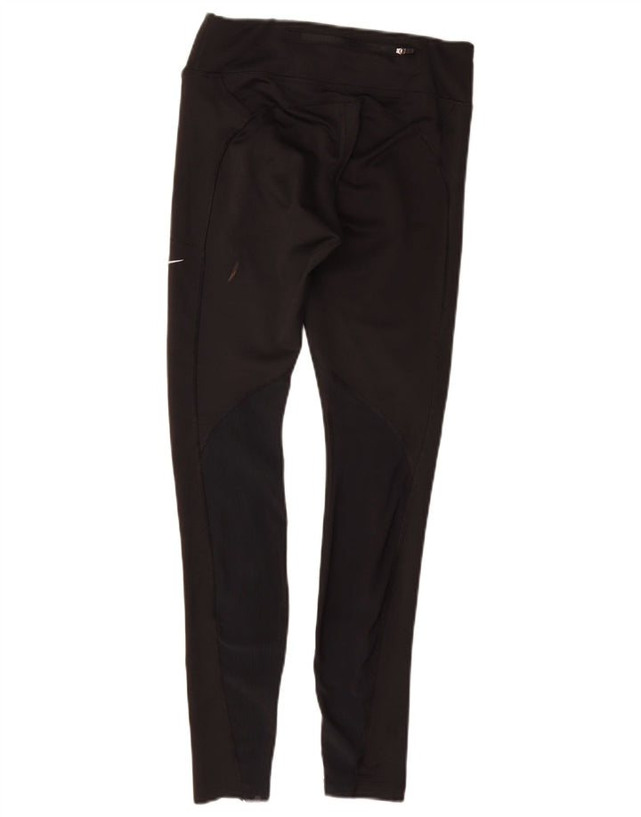 Женские леггинсы NIKE Dri Fit UK 8, маленькие черные, полиэстер