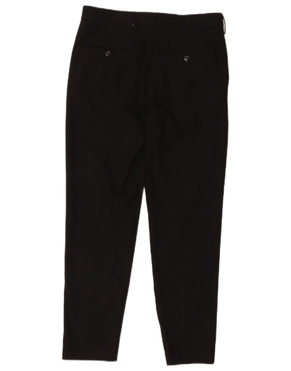 Мужские узкие костюмные брюки Zara EU 40 Medium W31 L27, черный полиэстер