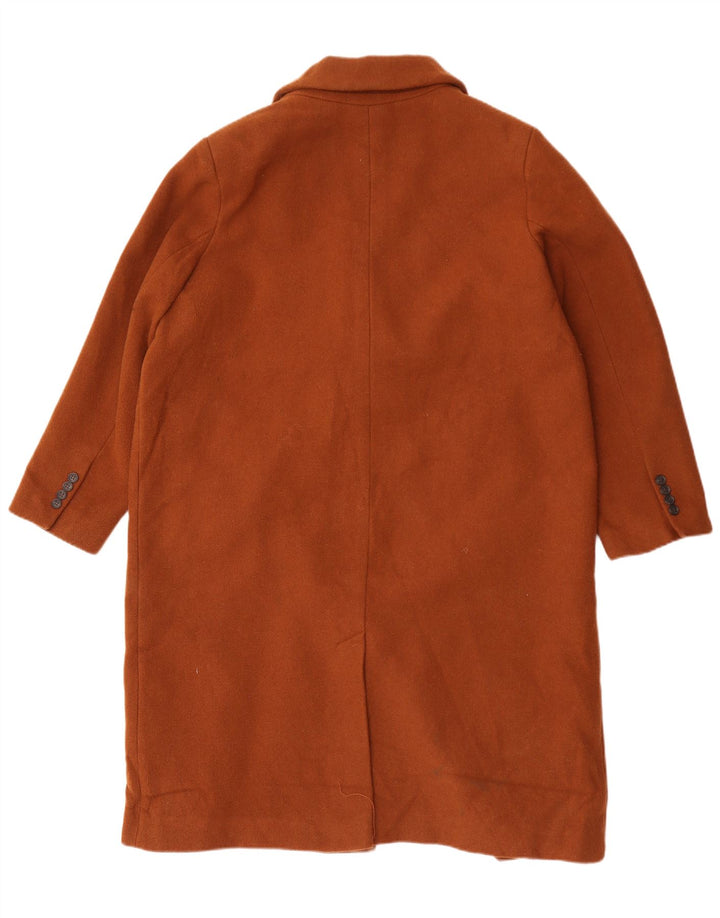 Женское двубортное пальто оверсайз Marks & Spencer UK 18 XL коричневое