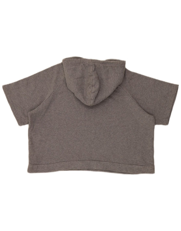 Женский джемпер с капюшоном большого размера Calvin Klein Jeans UK 16, большой серый