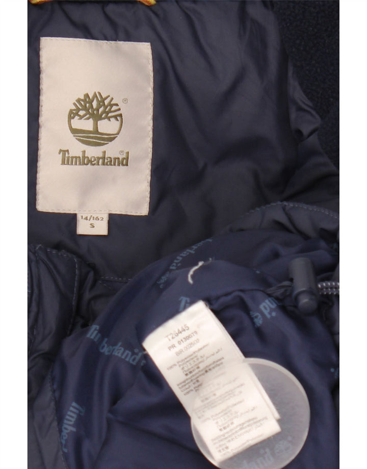 Утепленная куртка Timberland для мальчиков 13-14 лет, маленькая, темно-синяя, полиэстер