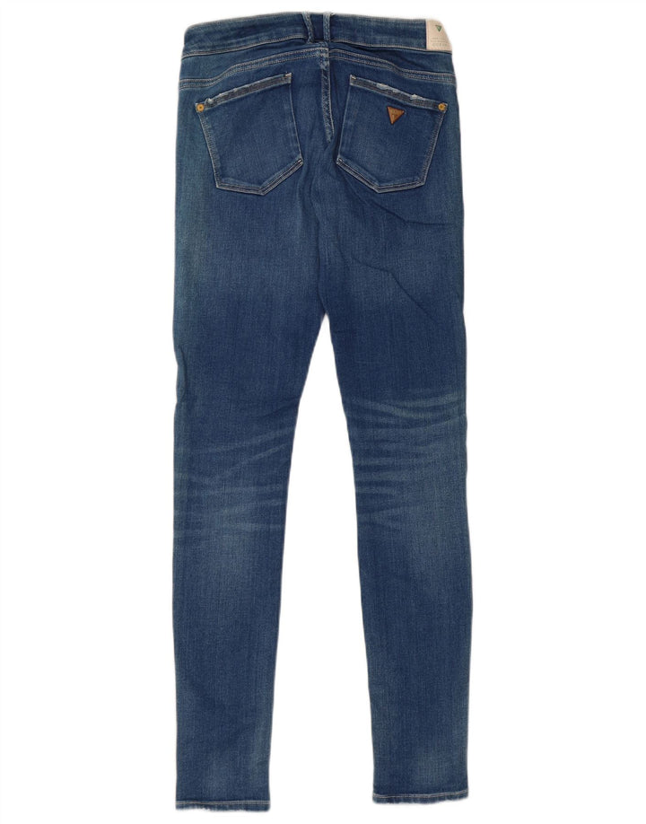 Женские джинсы скинни Guess W25 L29, синие, хлопок