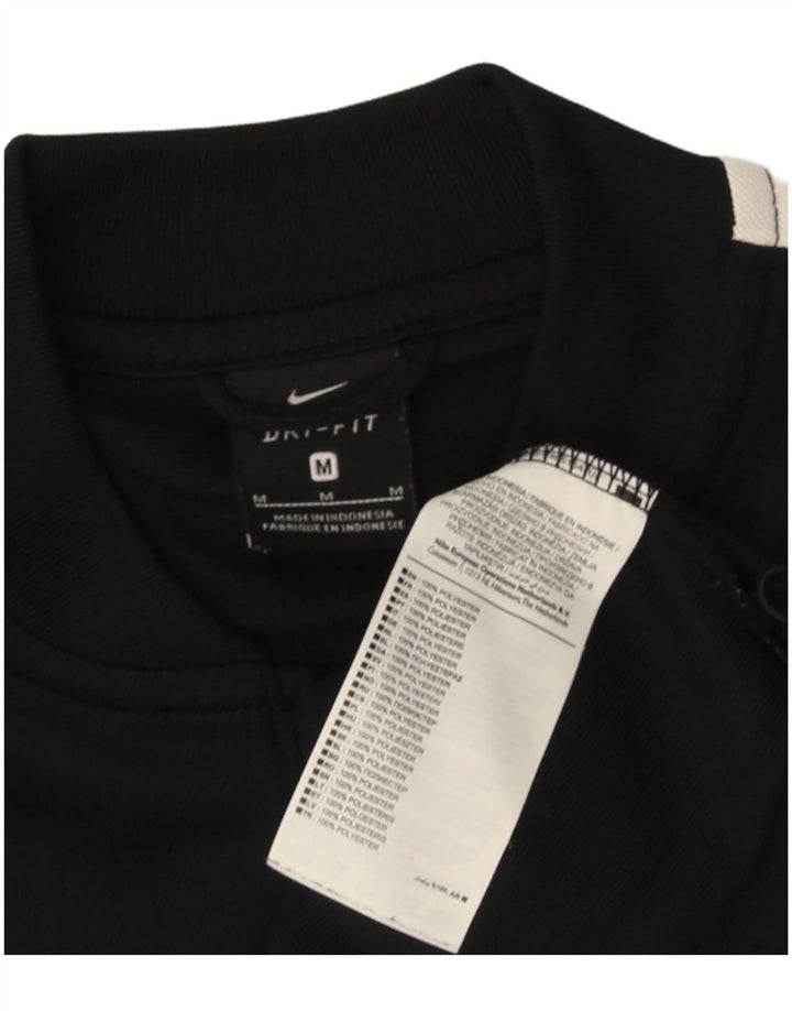 Мужская спортивная куртка Nike Dri Fit, средний черный полиэстер с цветными блоками