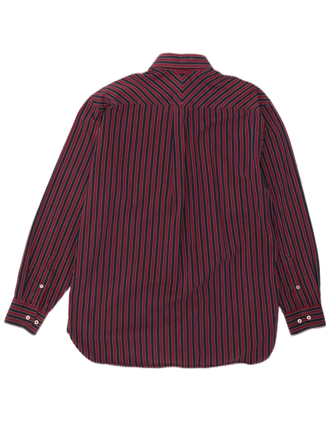 Мужская рубашка Tommy Hilfiger в маленькую красную полоску из хлопка