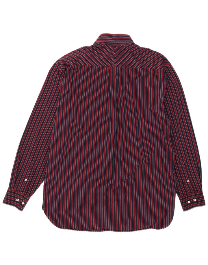 Мужская рубашка Tommy Hilfiger в маленькую красную полоску из хлопка