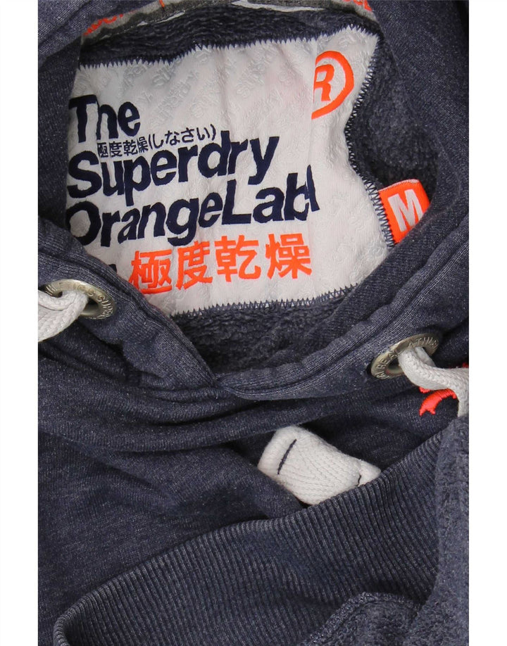 Мужской джемпер с капюшоном Superdry, средний темно-синий, хлопок