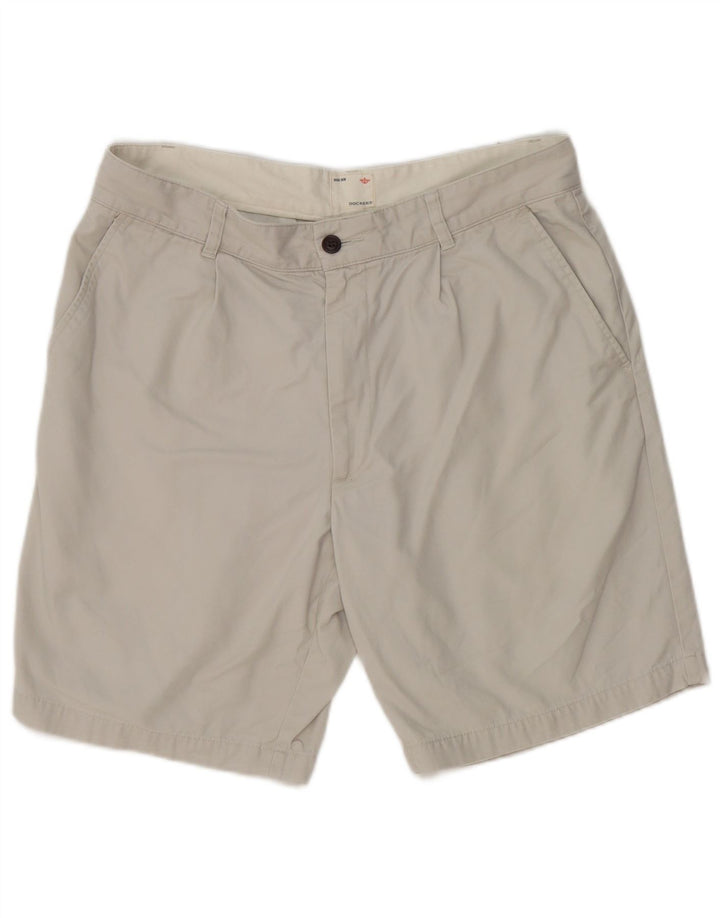 Мужские шорты чинос Dockers цвета хаки W34, большие серые, хлопок