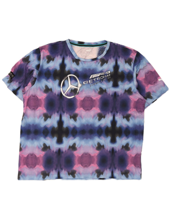 Мужская футболка с рисунком Puma Mercedes AMG Petronas Top XL разноцветная