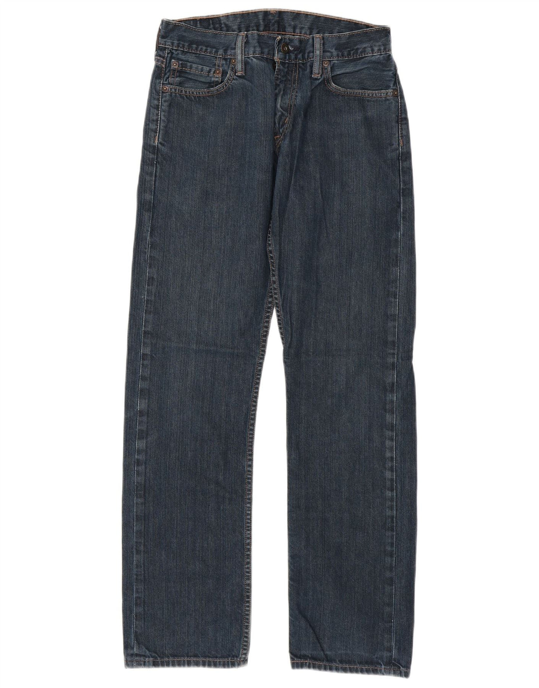 Мужские прямые узкие джинсы Levi's 514 W29 L32 синие, хлопок