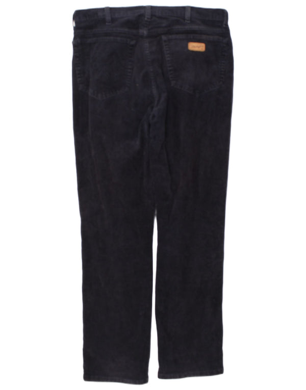 Мужские прямые вельветовые брюки Wrangler Texas W36 L32 темно-синие