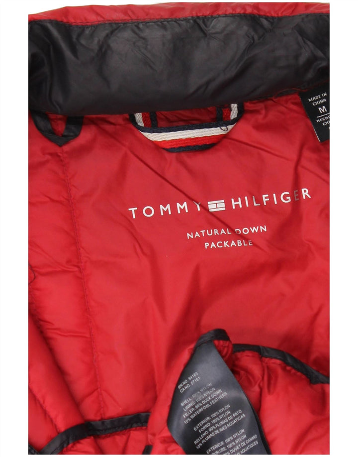 Мужская стеганая куртка Tommy Hilfiger UK 38, средний темно-синий с цветными блоками