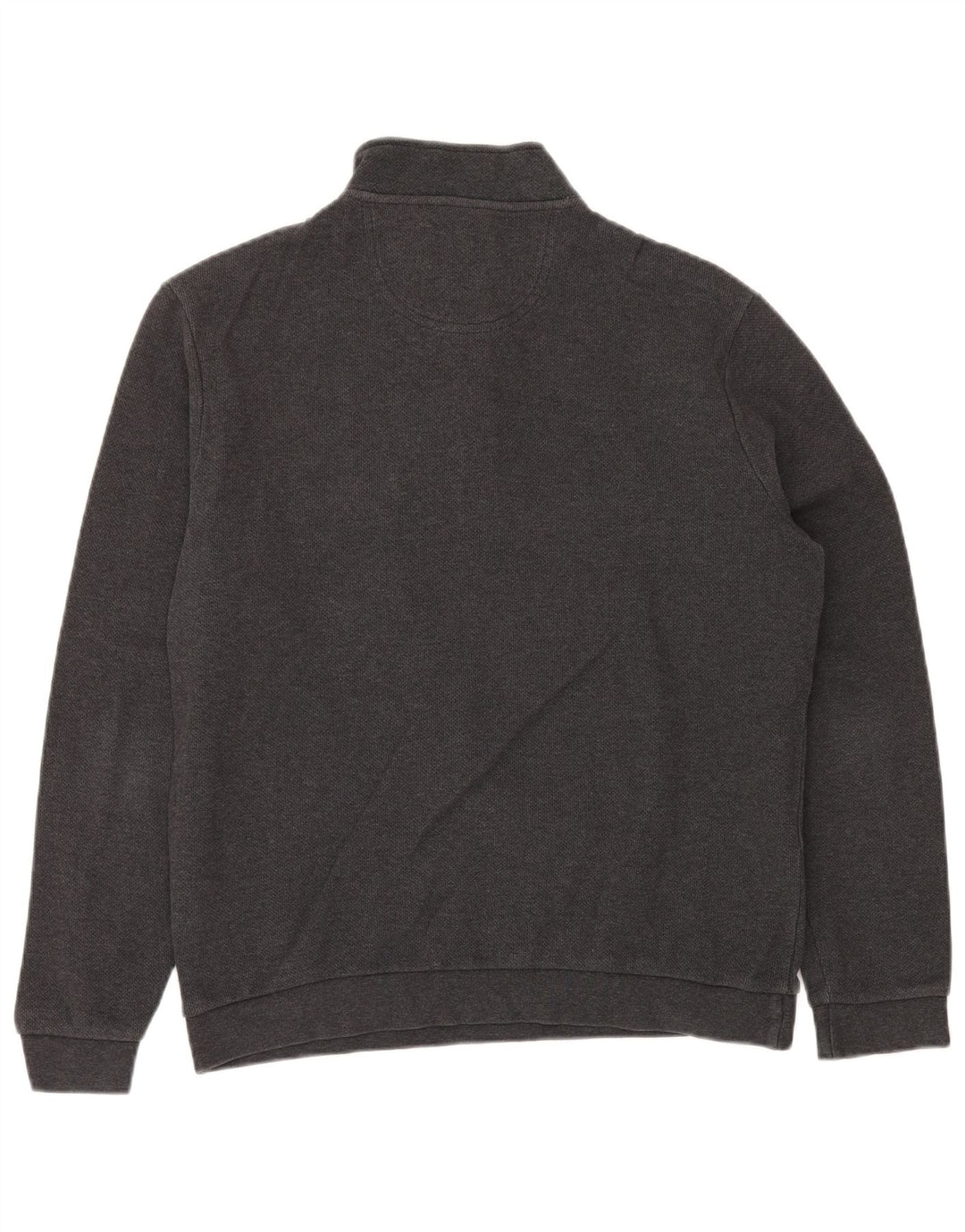 Мужской свитшот с воротником на молнии Pierre Cardin, хлопковый джемпер среднего серого цвета