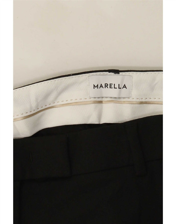 Женские прямые костюмные брюки Marella W30 L27 черные