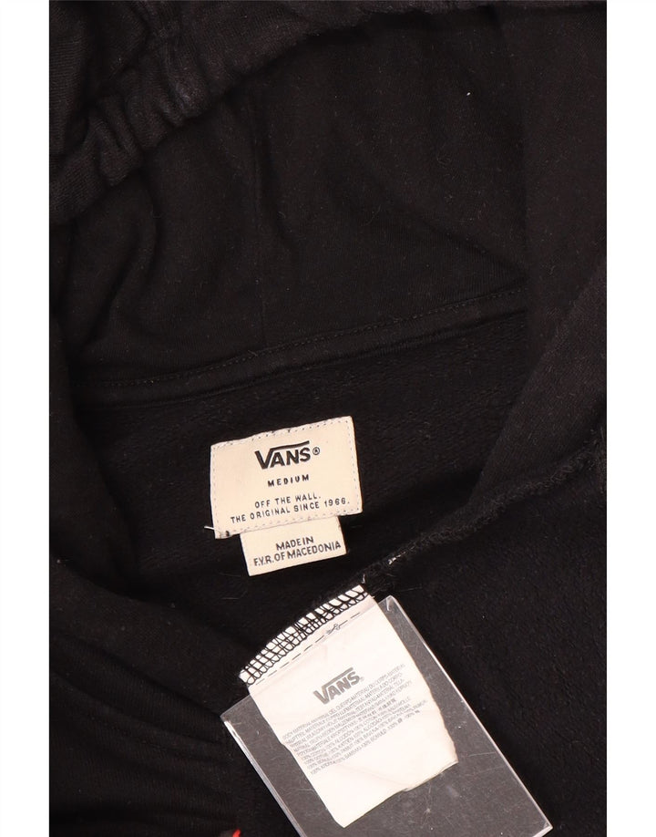 Мужской джемпер с капюшоном VANS, черный, хлопковый, среднего размера