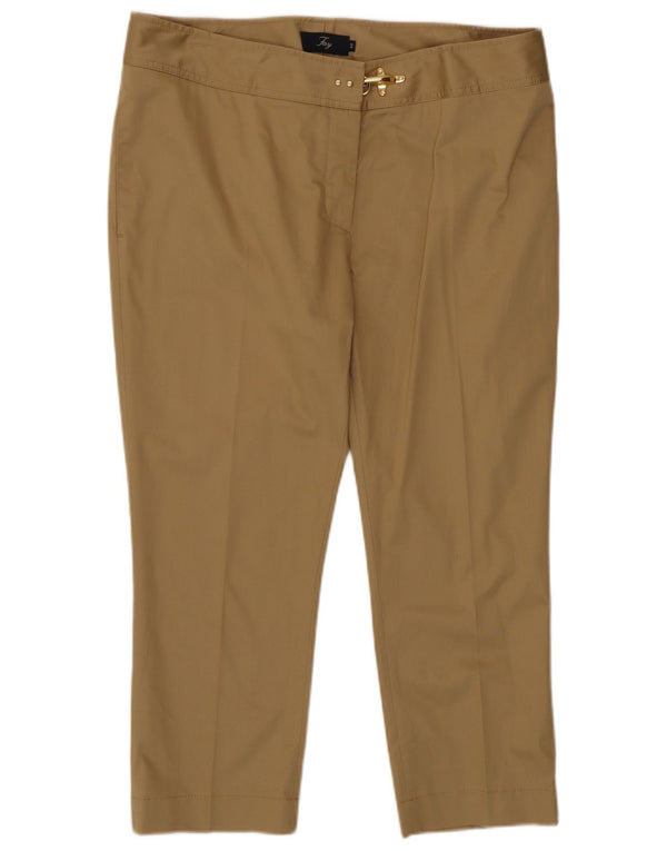 Женские капри Fay EU 48 2XL W36 L22 Бежевый хлопок