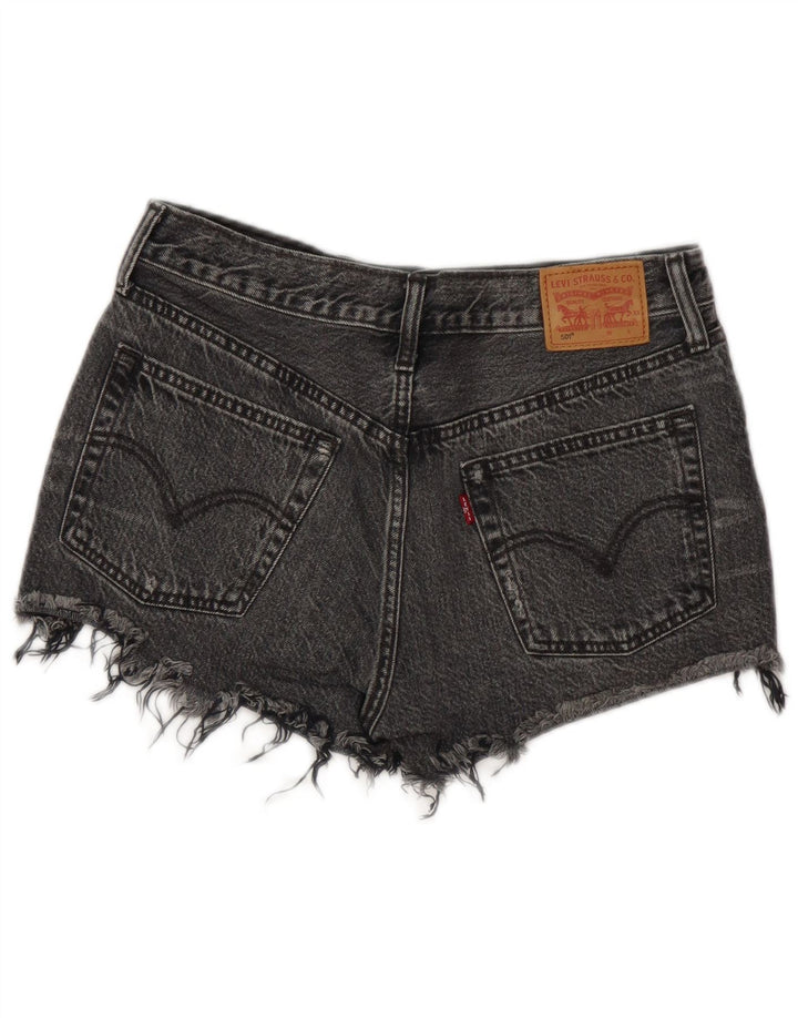 Женские джинсовые шорты Levi's 501 W28 среднего серого цвета, хлопок