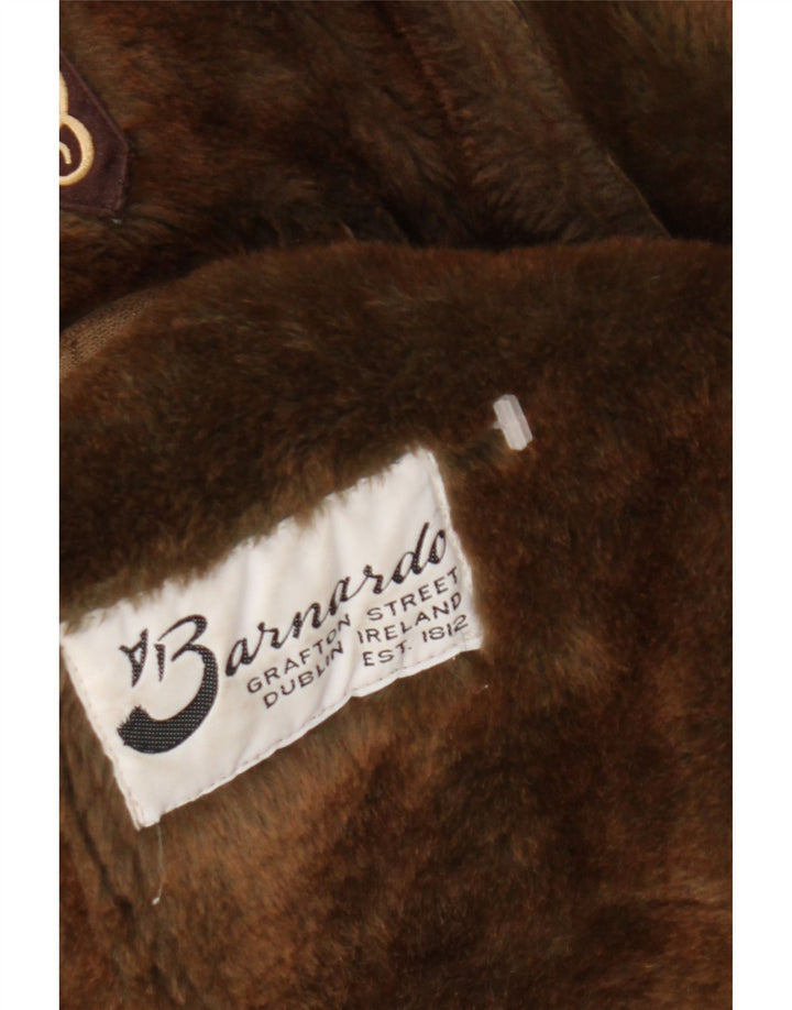 Женская короткая дубленка Barnardo UK 16, большая коричневая
