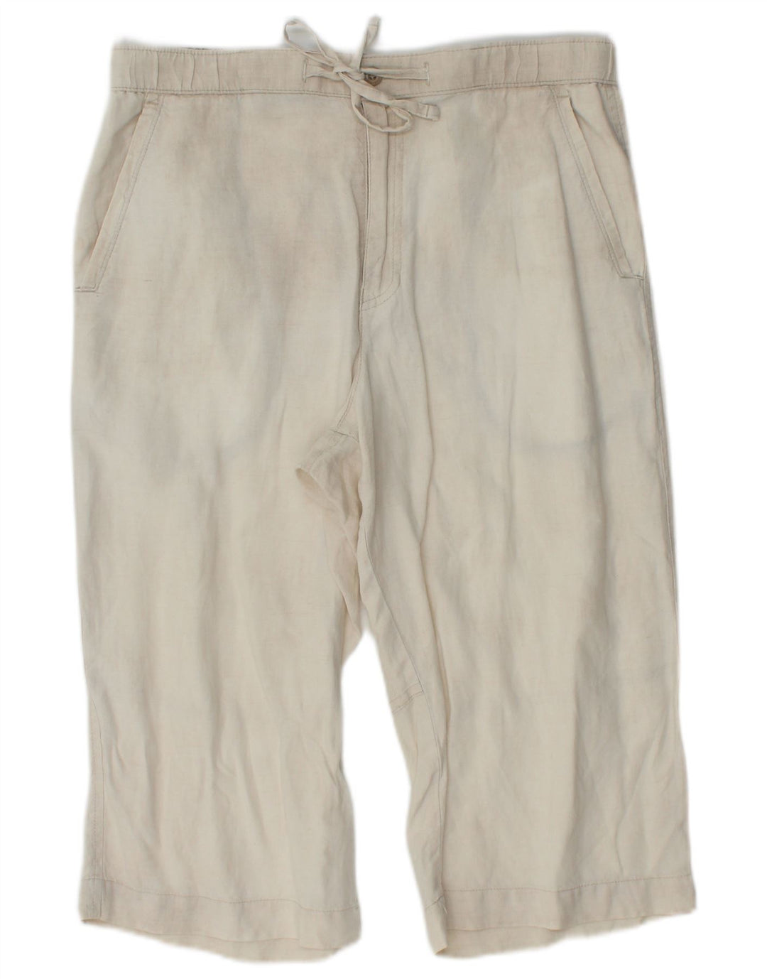 Мужские шорты-бермуды MARKS & SPENCER Blue Harbour W32, средний, бежевый, льняной