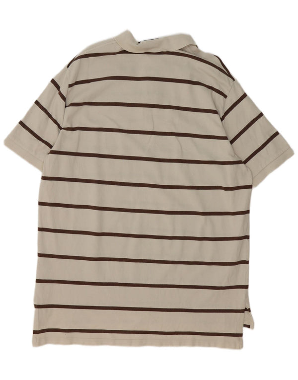 Мужская рубашка Polo Ralph Lauren 2XL, хлопковая бежевая полоска