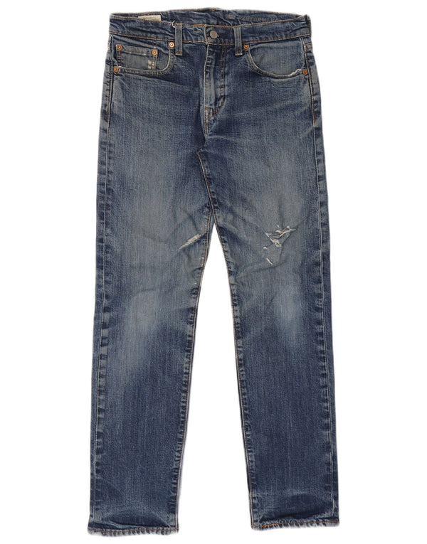 Мужские потертые прямые джинсы Levi's W30 L30, синий хлопок