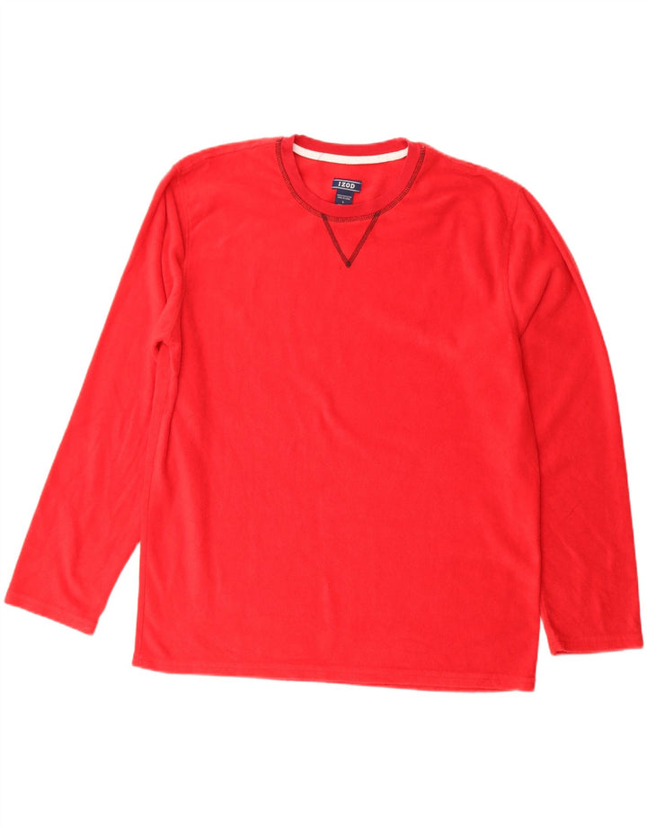 IZOD Мужской флисовый джемпер большой красный полиэстер