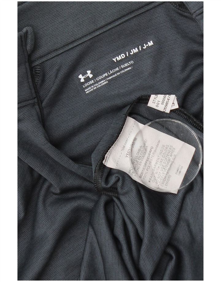 Пуловер с графическим рисунком для мальчиков Under Armour, спортивный костюм, топ 9–10 лет, средний серый цвет
