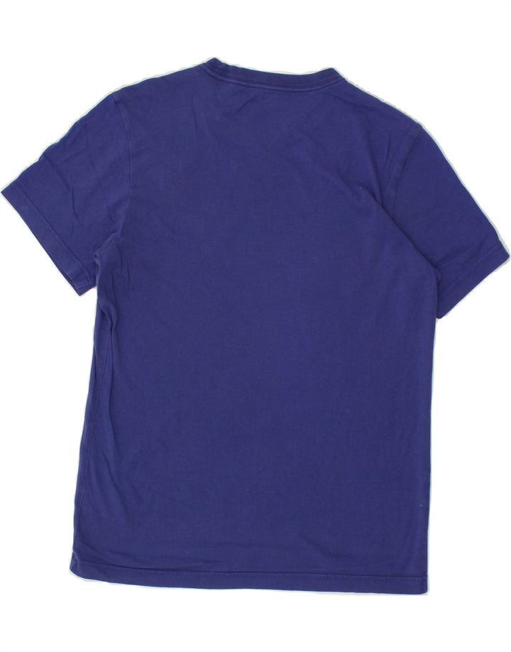 ADIDAS Mens Graphic T-Shirt Top Small Blue Cotton Vintage Adidas and Second-Hand Adidas from Messina Hembry 