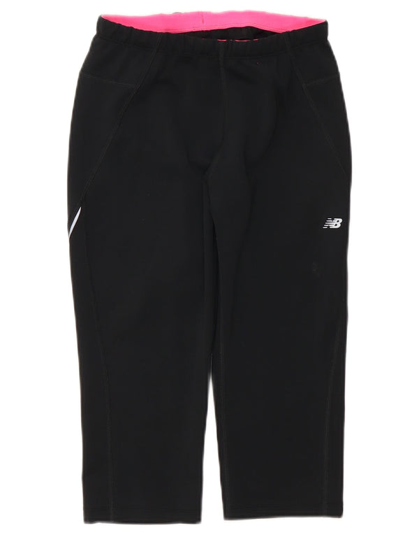 Женские спортивные брюки-капри New Balance UK 12, средний черный полиэстер