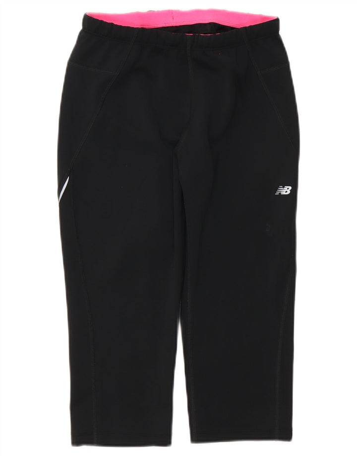 Женские спортивные брюки-капри New Balance UK 12, средний черный полиэстер