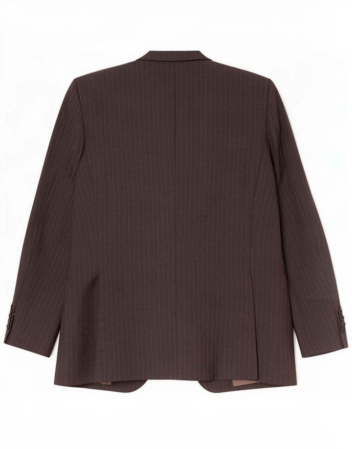 Trussardi Мужской пиджак на 3 пуговицах IT 52 XL, серая полоска из натуральной шерсти