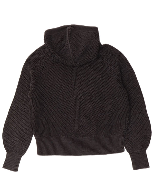 Женский свободный джемпер с капюшоном Calvin Klein Jeans UK 10, маленький черный