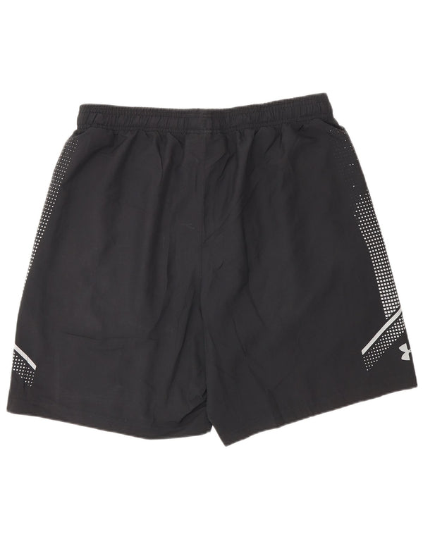 Мужские спортивные шорты Under Armour, большие черные, полиэстер с цветными блоками
