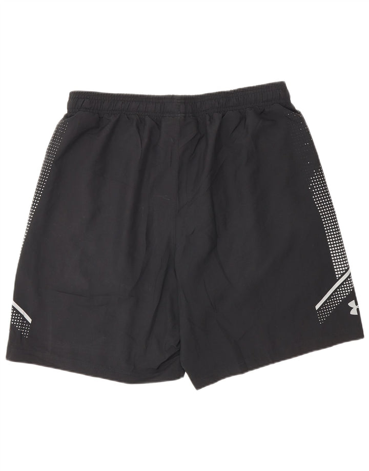 Мужские спортивные шорты Under Armour, большие черные, полиэстер с цветными блоками