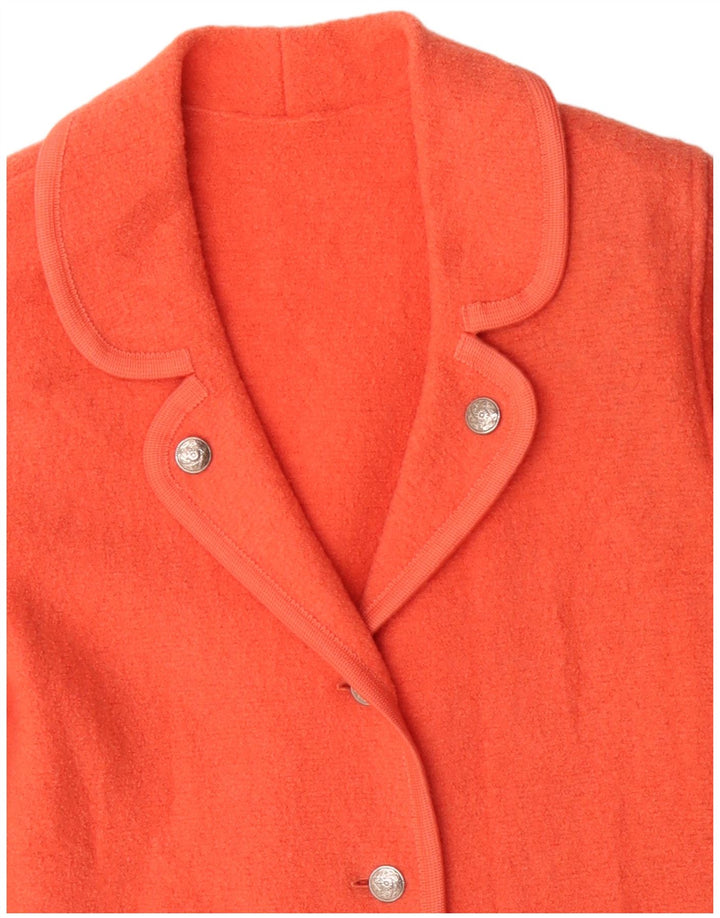 Винтажный женский пиджак на 3 пуговицах, Великобритания, 16, большой розовый