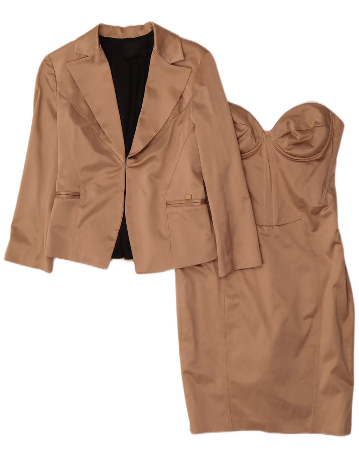 Женский комплект из 2 предметов Elisabetta Franchi IT 44, средний бежевый, полиэстер