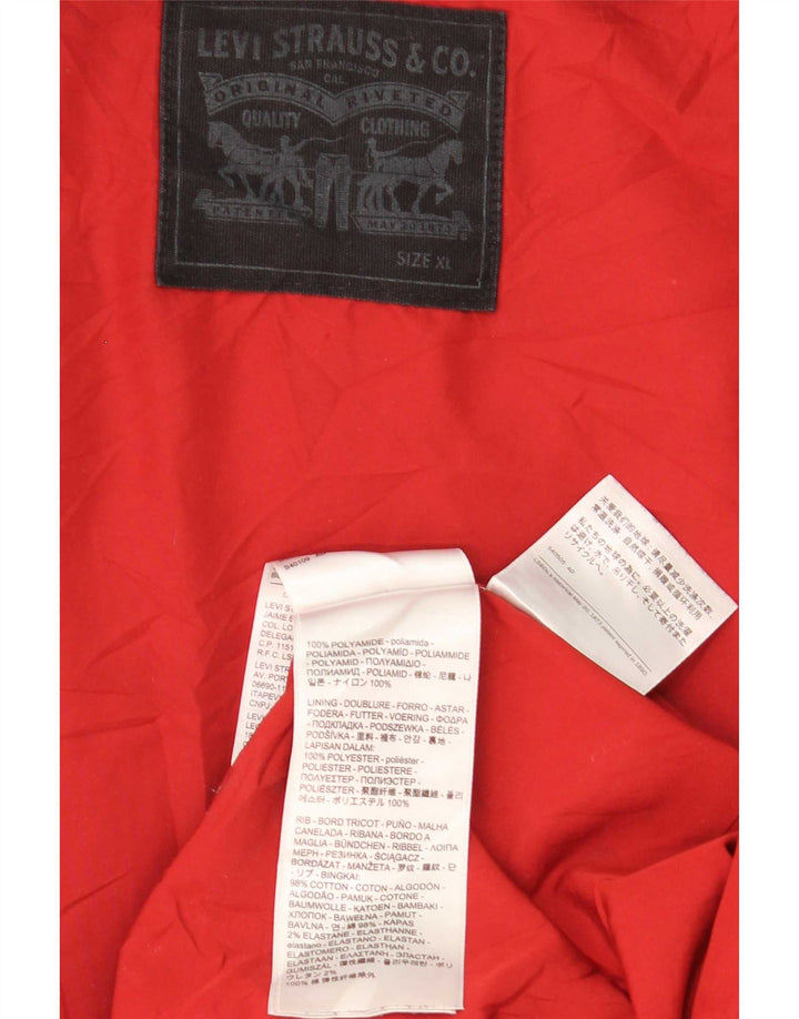 Мужской бомбер Levi's UK 42 XL Темно-синий Полиамид