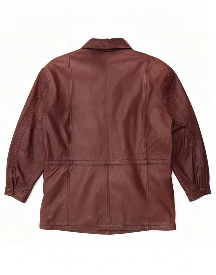 Мужская кожаная куртка Montes UK 44 2XL коричневая