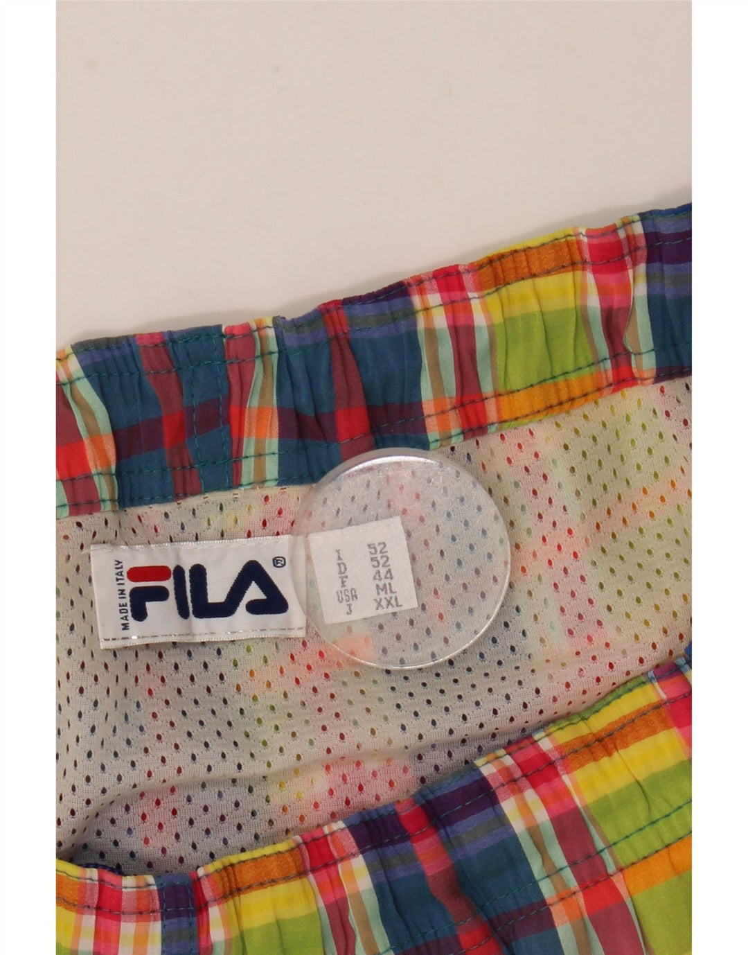 Мужские шорты для плавания Fila IT 52, большая разноцветная клетка