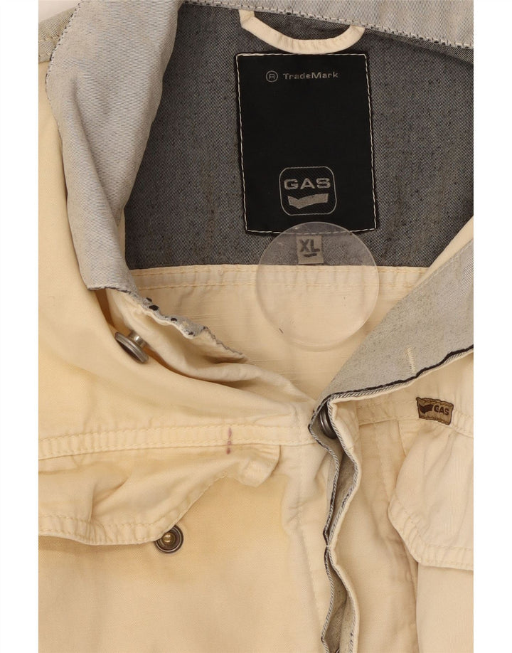 Женская джинсовая куртка GAS UK 18 XL Off White Colourblock