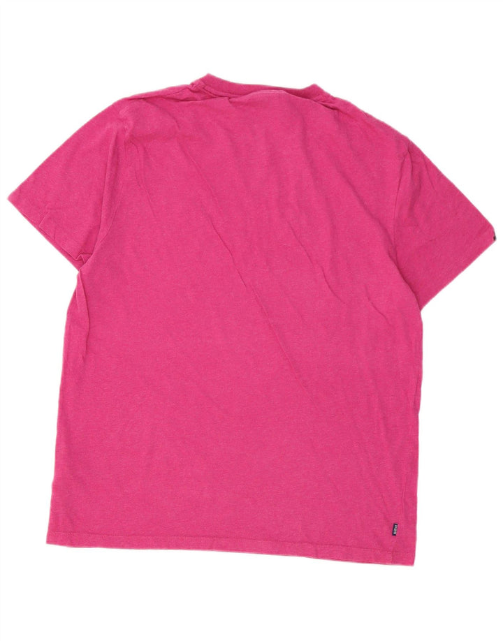 SUPERDRY Мужская футболка Top 2XL Розовый Хлопок