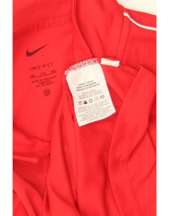 Мужская рубашка-поло Nike Dri Fit 2XL, красный полиэстер