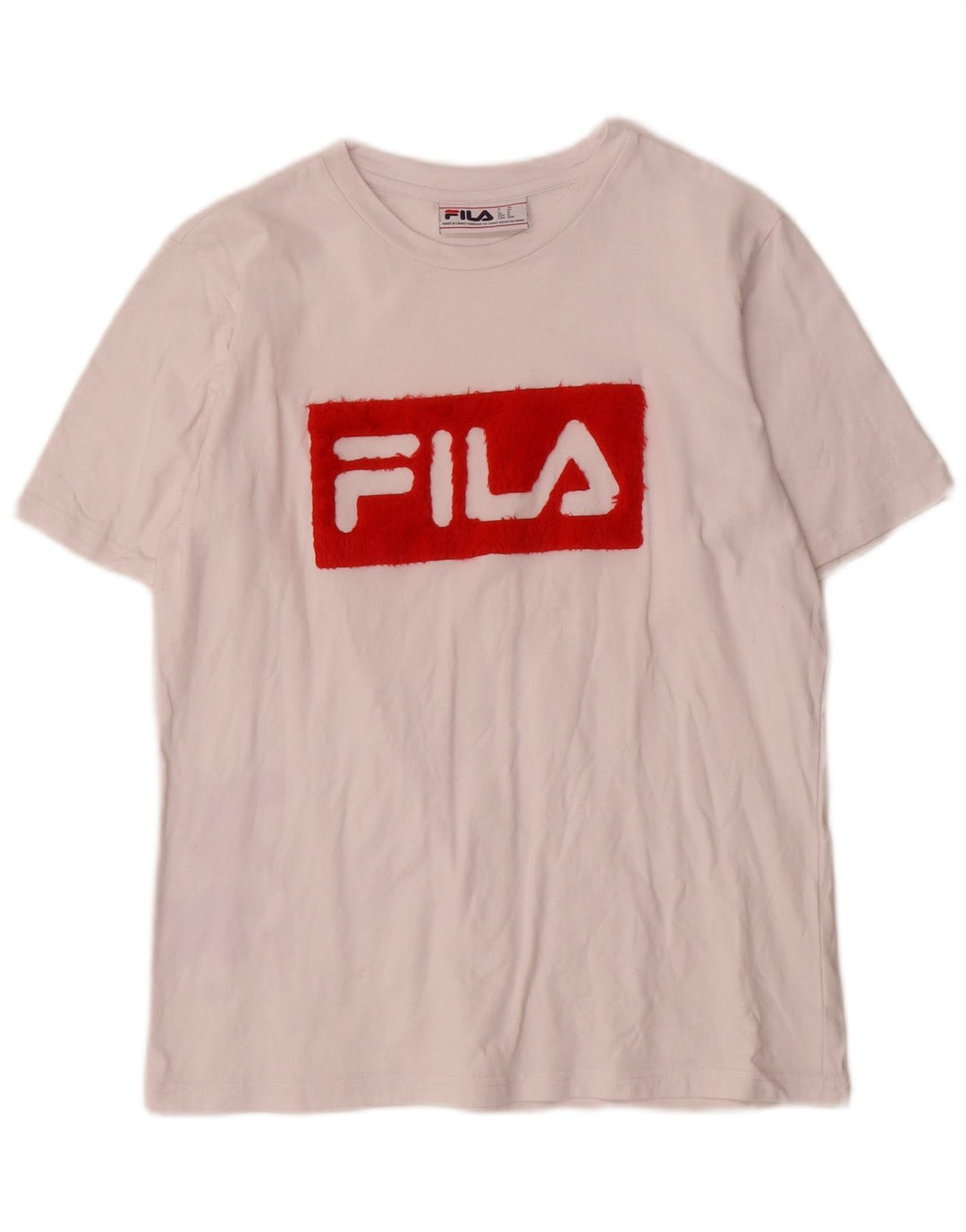 Fila Женская футболка с рисунком Top UK14 Средний Белый Хлопок