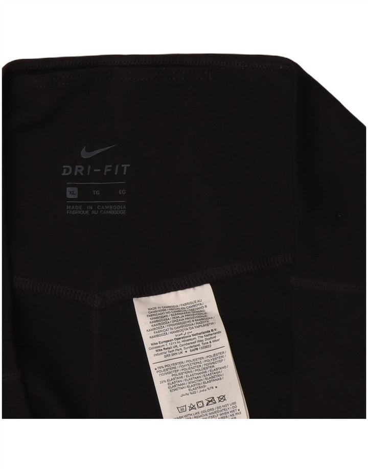 Женские леггинсы NIKE Dri Fit UK 18 XL, черный полиэстер