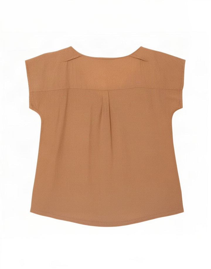 Женская блузка Zara Top UK 14, средний бежевый
