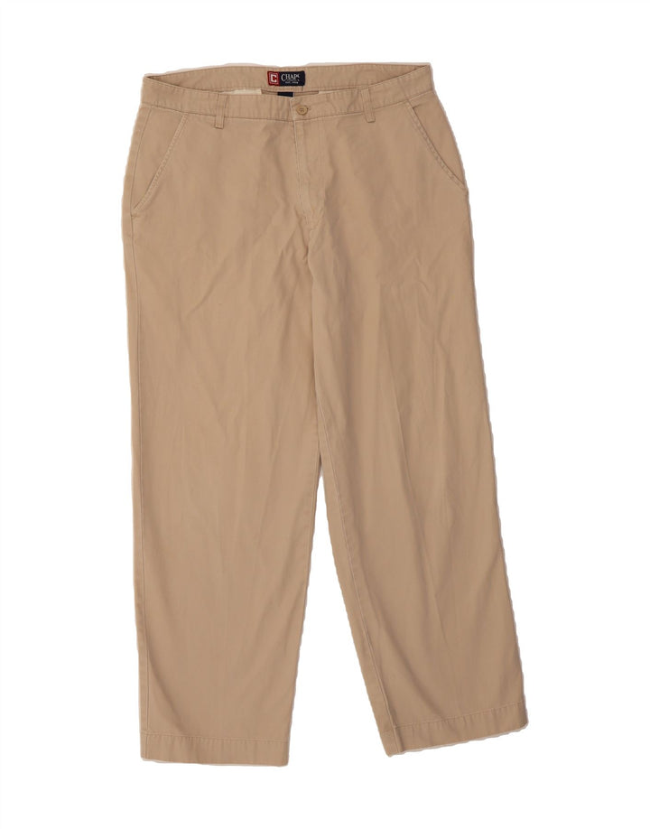 CHAPS Mens Straight Chino Trousers W36 L32 Grey Cotton Vintage Chaps and Second-Hand Chaps from Messina Hembry 