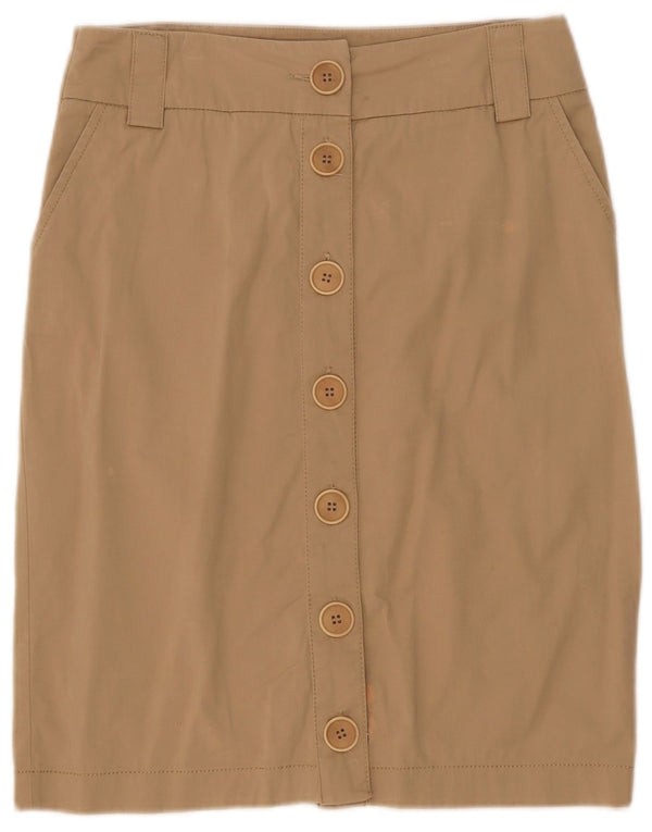 Женская прямая юбка Marella UK 14 Medium W29 Бежевый хлопок