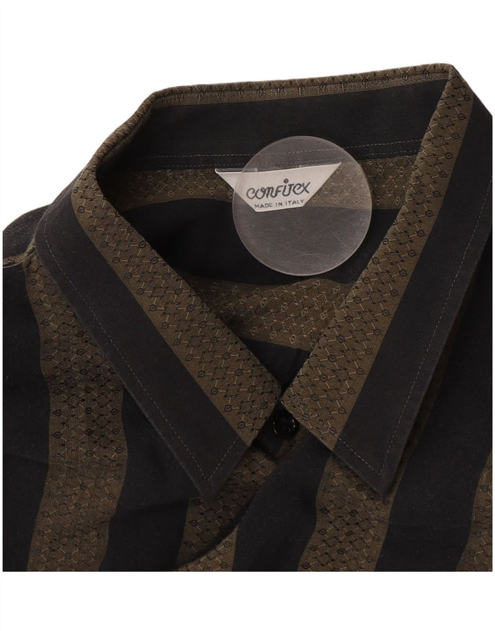 Мужская рубашка VINTAGE XL серая в полоску